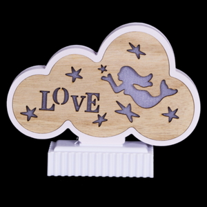 003-F RD/BL, RD/GN декор.светодиод.свет-к H-15,5см L-19,5см, от батареекАА 2шт.(не в компл.) или USB