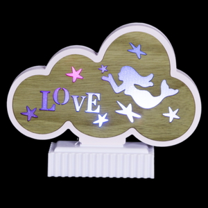 003-F RD/BL, RD/GN декор.светодиод.свет-к H-15,5см L-19,5см, от батареекАА 2шт.(не в компл.) или USB