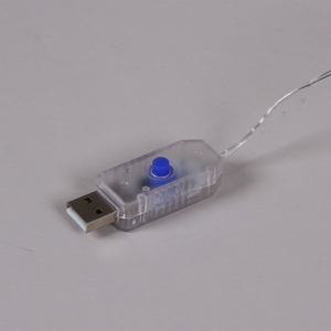 A-973 MIX cветовой занавес "Роса", 3х2м, провод серебристый, 200LED, USB-контроллер, ПДУ