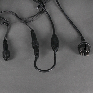 A-518 WW/WT FLASH гирлянда светодиодная "Бахрома", 5х0,9м, 240LED, провод черный, морозостойкий