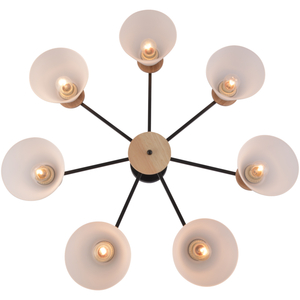 01625-0.3-07 "L" BK+WOOD светильник потолочный