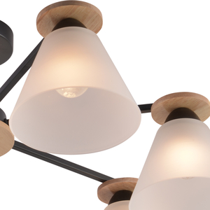 01625-0.3-07 "L" BK+WOOD светильник потолочный