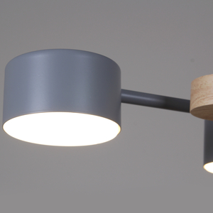 03758-0.3-06 GREY+WOOD GX53 светильник потолочный