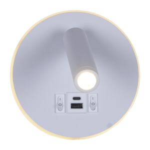 86203-9.2-001KT LED12W+USB WT светильник настенный