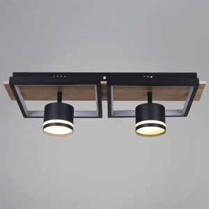 19560-0.3-2+2 BK+WOOD светильник потолочный