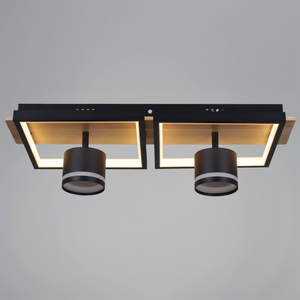 19560-0.3-2+2 BK+WOOD светильник потолочный