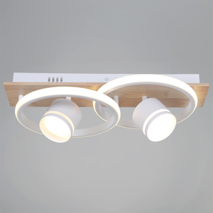 29560-0.3-2+2 WH+WOOD светильник потолочный