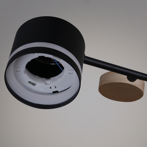 68730-0.3-08 GX53 BK+WOOD светильник потолочный