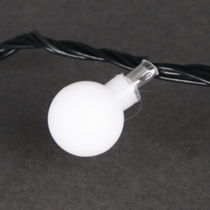 A-002A LED RGB гирлянда светодиодная 10м 100LED c насадками "шарик", зеленый провод