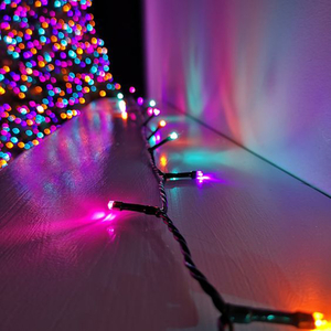 A-026A RGB гирлянда светодиодная 10м 100LED влагозащищен. морозостойкая
