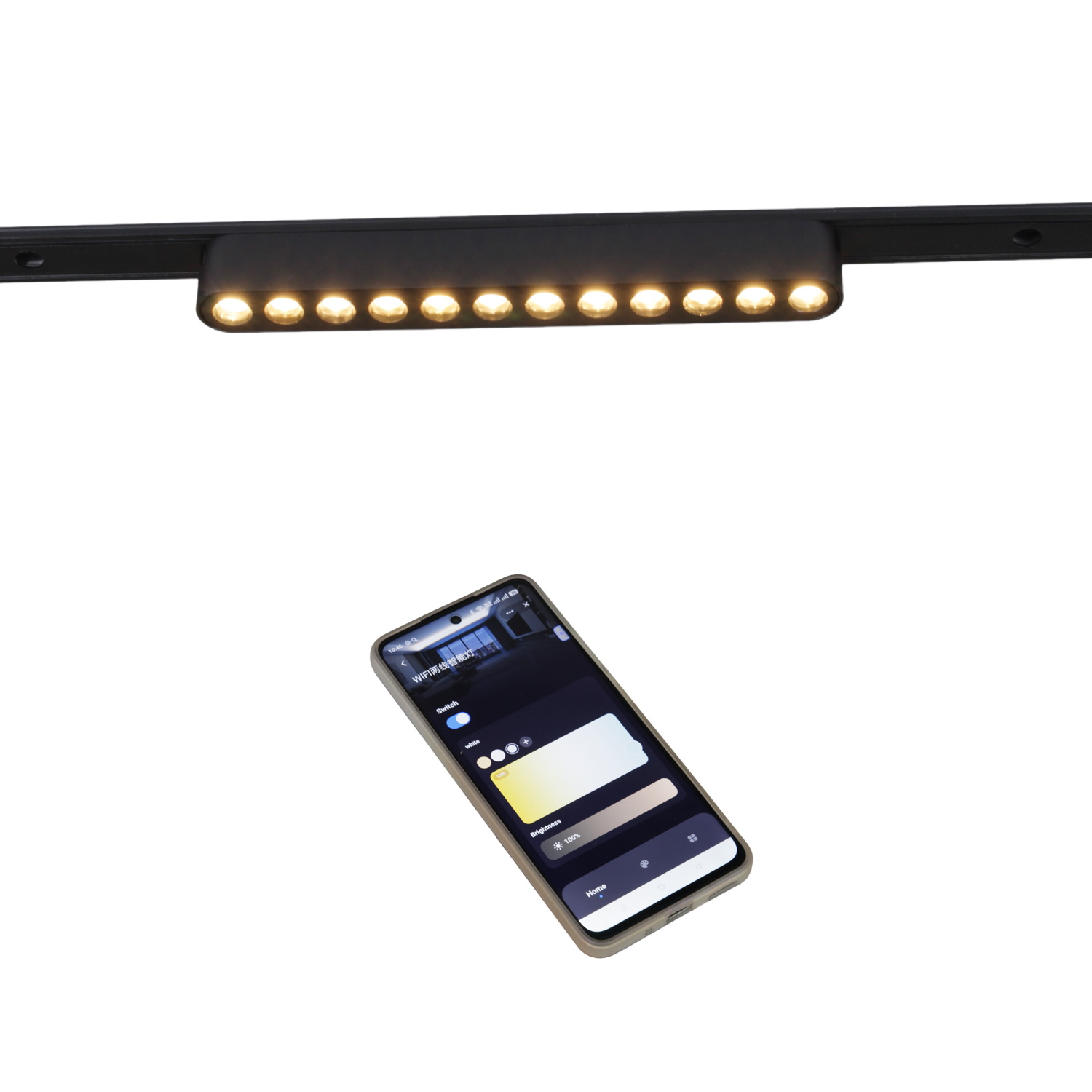 13002-9.3-001UR magnetic LED12W BK CCT+SMART