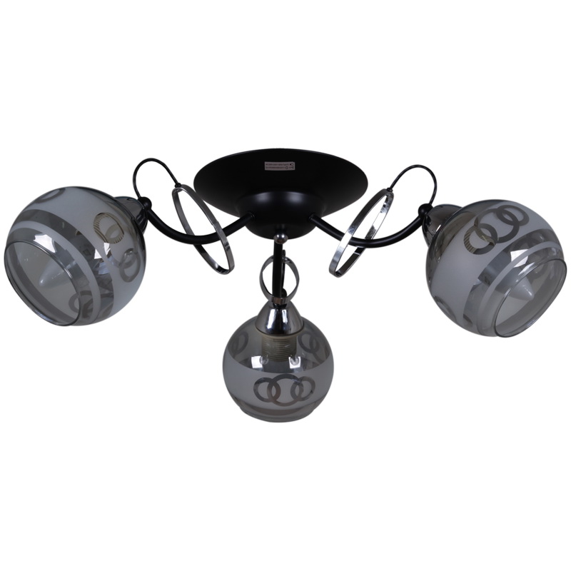 22115-0.3-03 BK+CH светильник потолочный