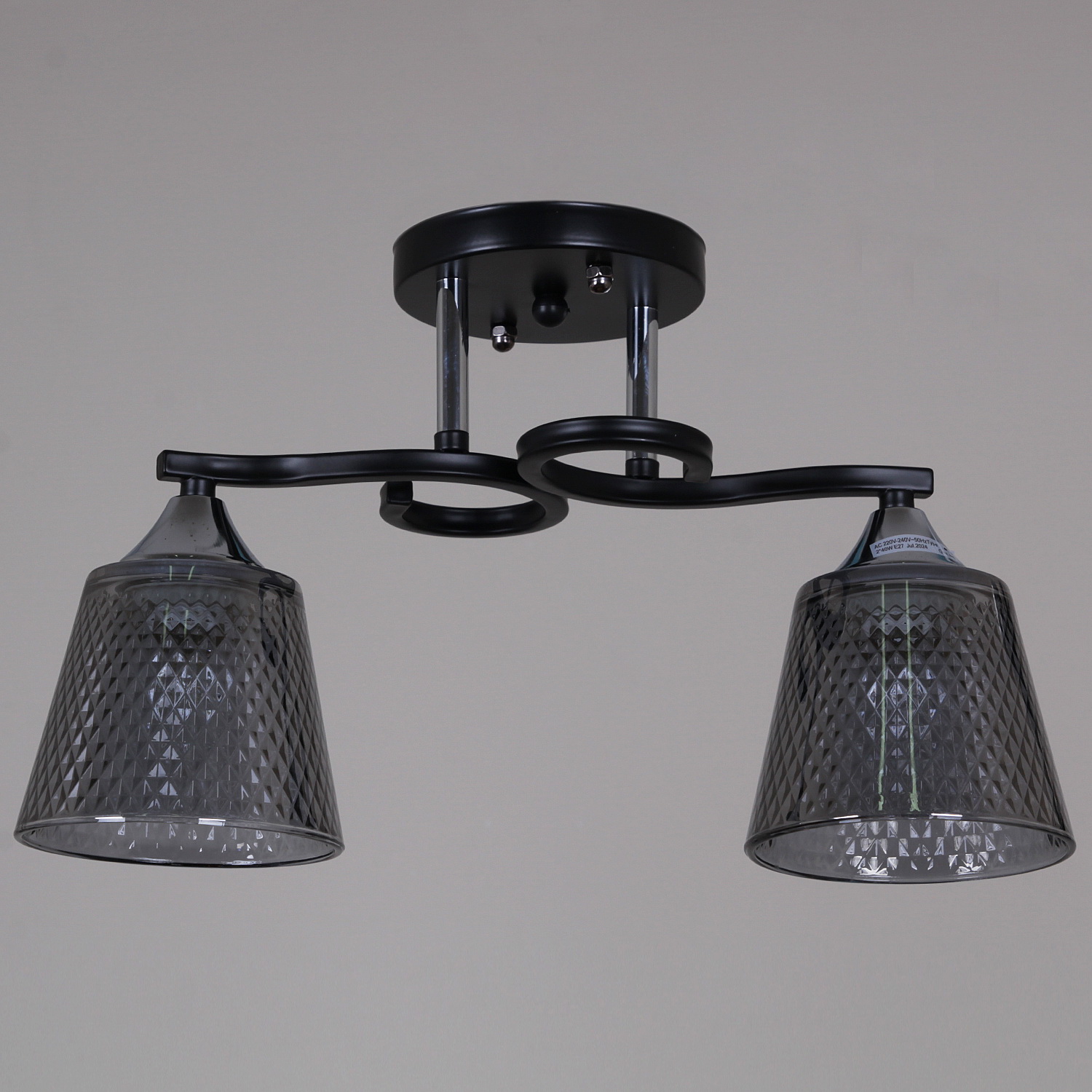 06089-0.3-02 BK+CR светильник потолочный