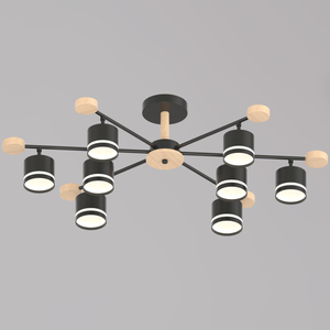 78730-0.3-08 GX53 BK+WOOD светильник потолочный