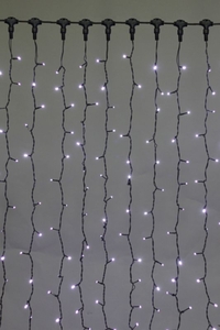 A-343A WT светодиодный занавес 2х3м 440 LED, провод черный