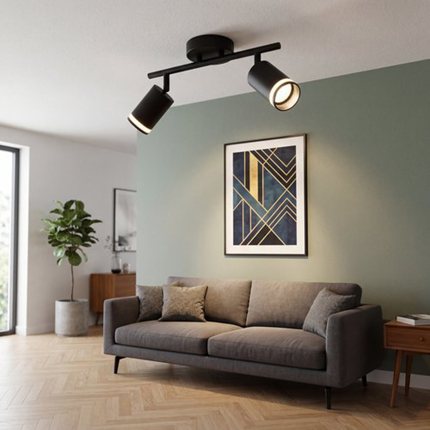 16001-9.5-002CT SPOT LIGHT GU10 BK светильник точ.