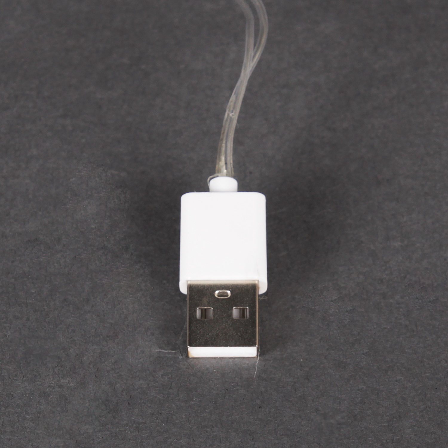 A-427 WW гирлянда светодиодная, прозрачный провод 5м, 50 светодиодов, USB