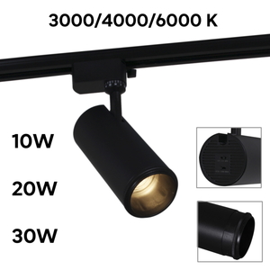 06650-9.3-LED10/20/30W "L" CCT BK светильник трековый