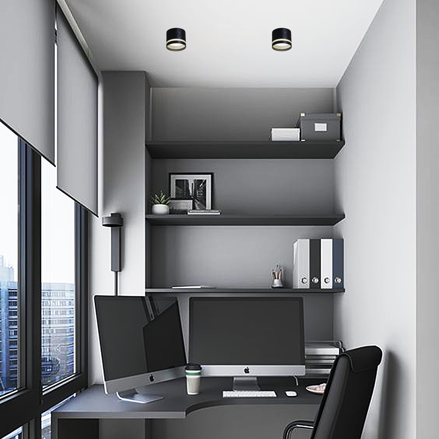 53002-9.5-001LD GX53 BK светильник точ.