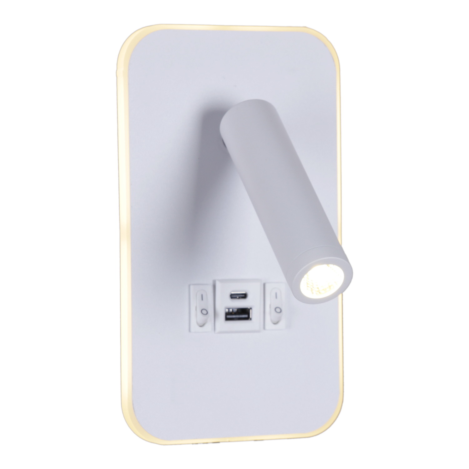 86204-9.2-001KT LED12W+USB WT "L" светильник настенный