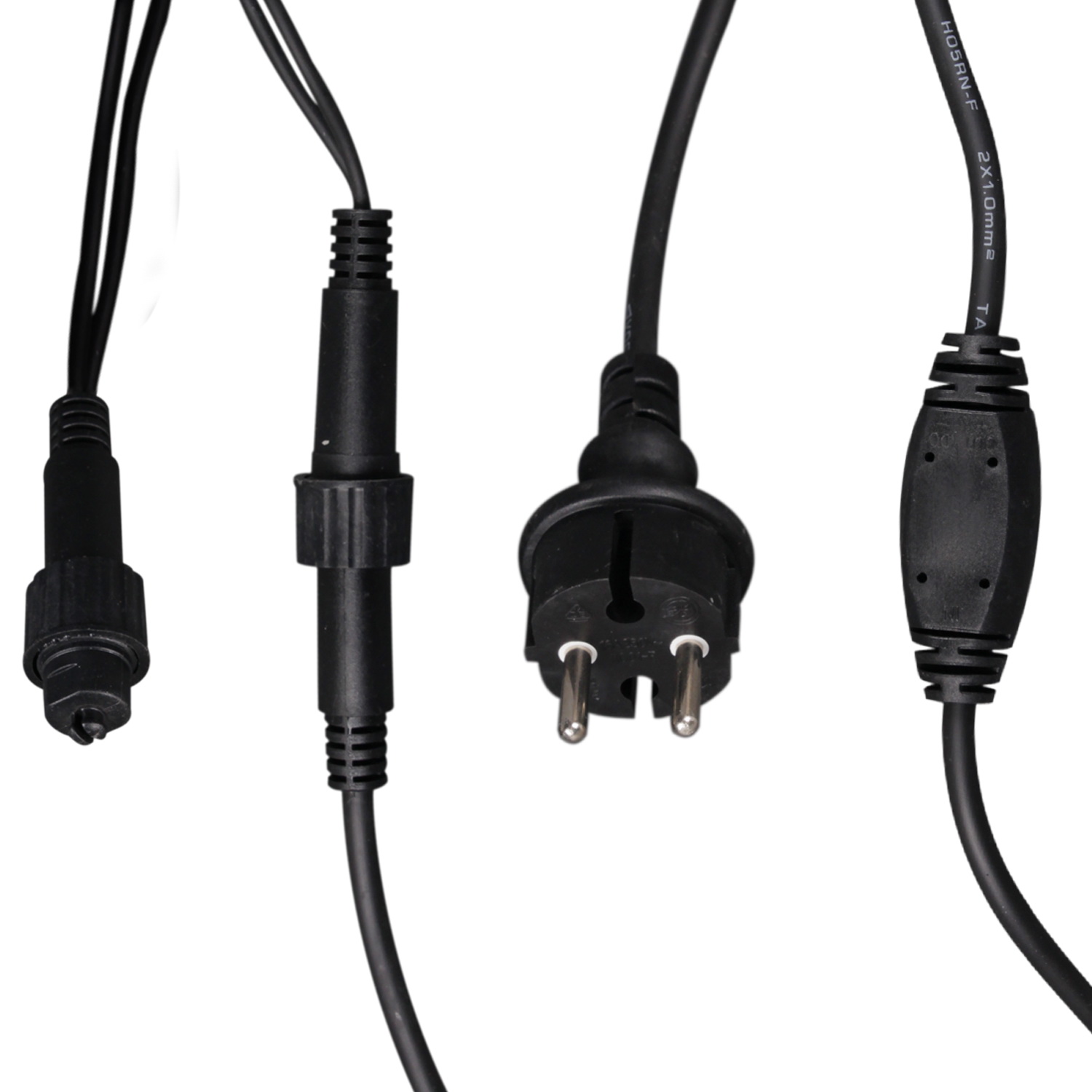 A-057A WT/W FLASH гирлянда светодиодная, 5х0,6м, 180LED, в виде "бахрома", провод черный, морозост.