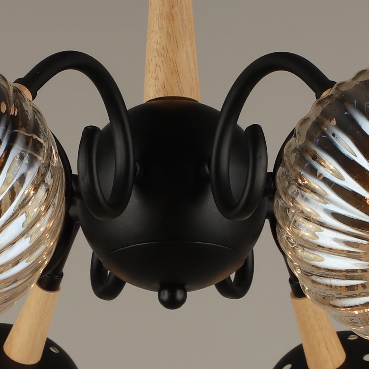 04886-0.3-08 BK+WOOD светильник потолочный