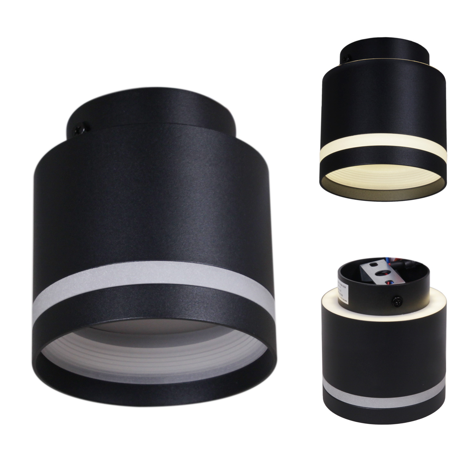 53001-9.5-001IL GX53+LED3W BK светильник точ.