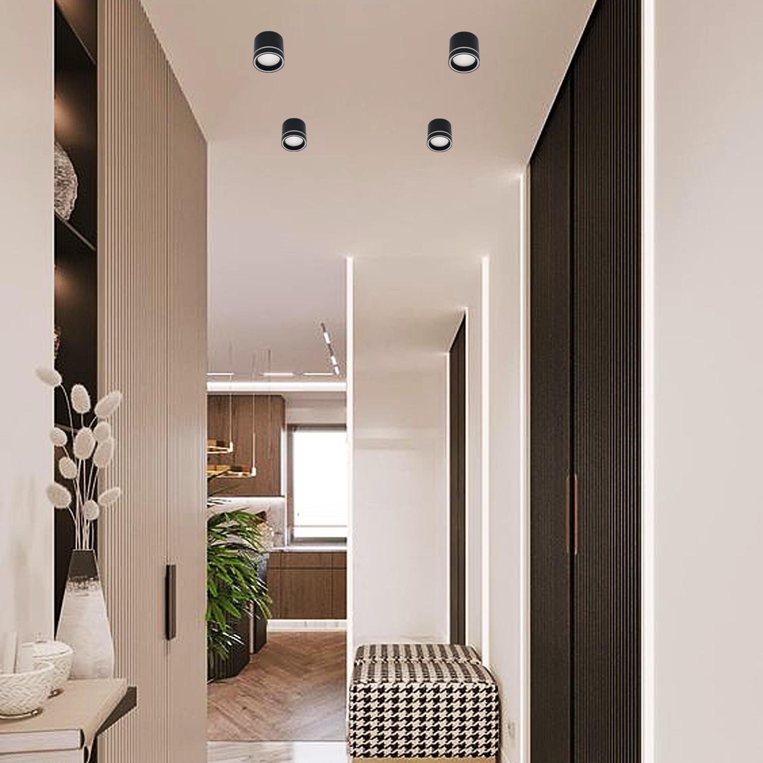 53003-9.5-001LD GX53 BK светильник точ.