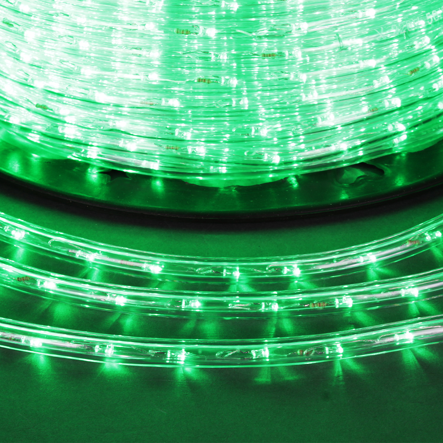 11-2W-100M-220V-LED-U CUT 1M GN дюралайт круглый
