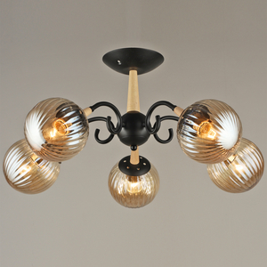 04886-0.3-05 BK+WOOD светильник потолочный