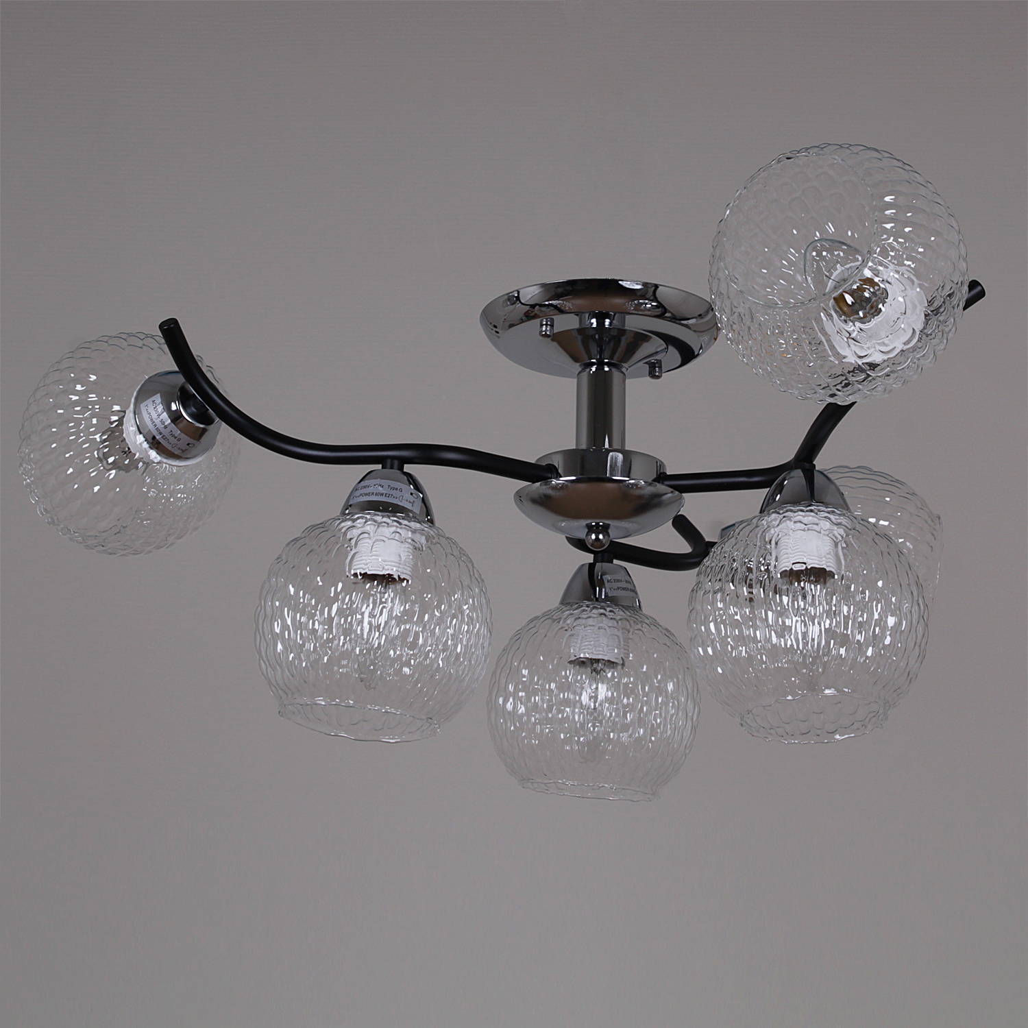 07624-0.3-06 CR+BK светильник потолочный