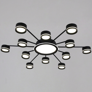 20590-0.3-6+6+1 Black светильник потолочный