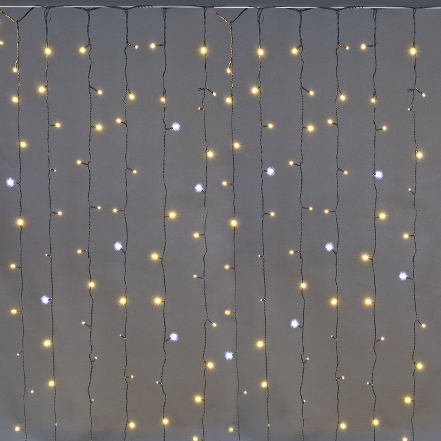 A-943 WW/W FLASH сведодиодный занавес 2*2м 300LED, провод темно-зелёный