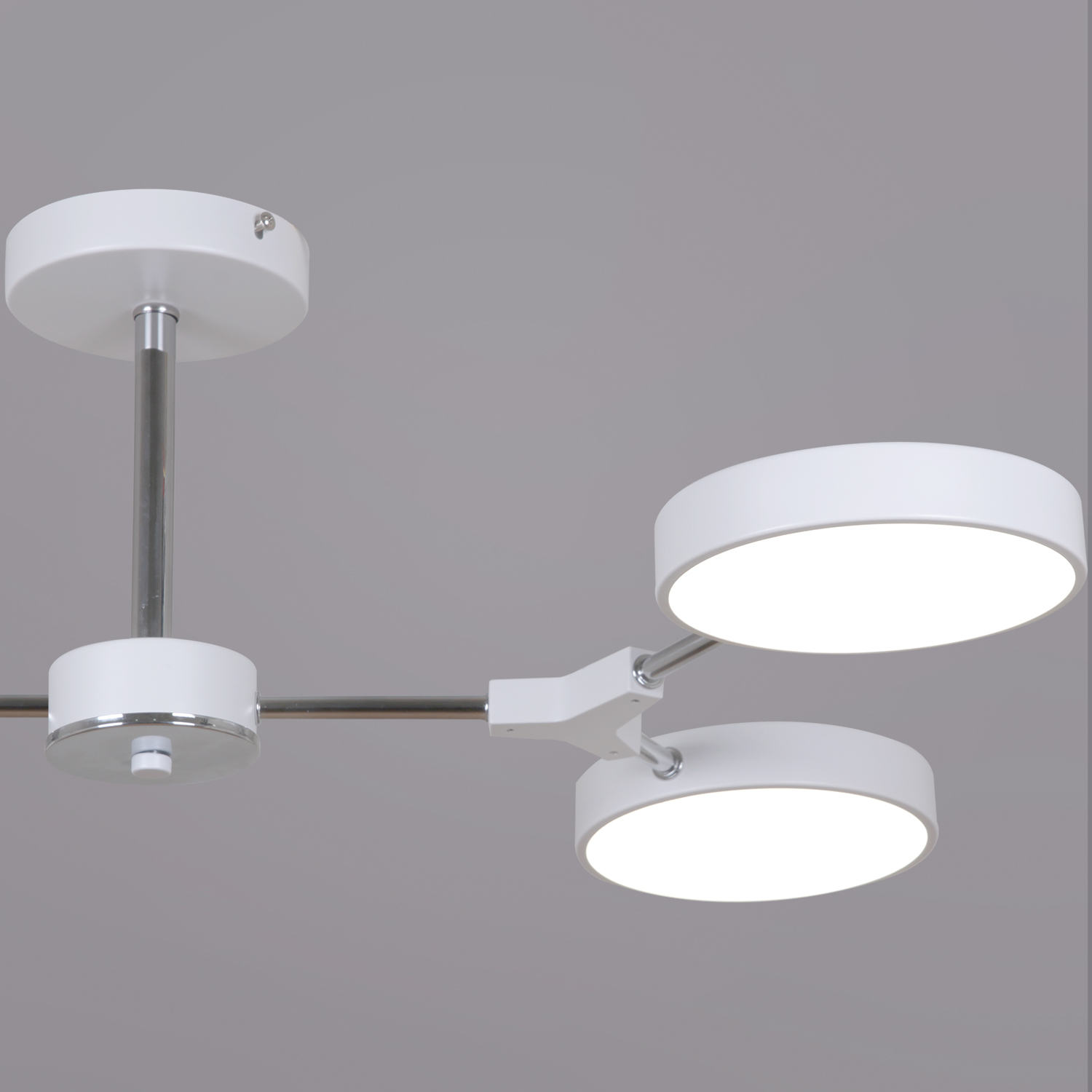 13246-4.3-04 Белый+Хром светильник потолочный