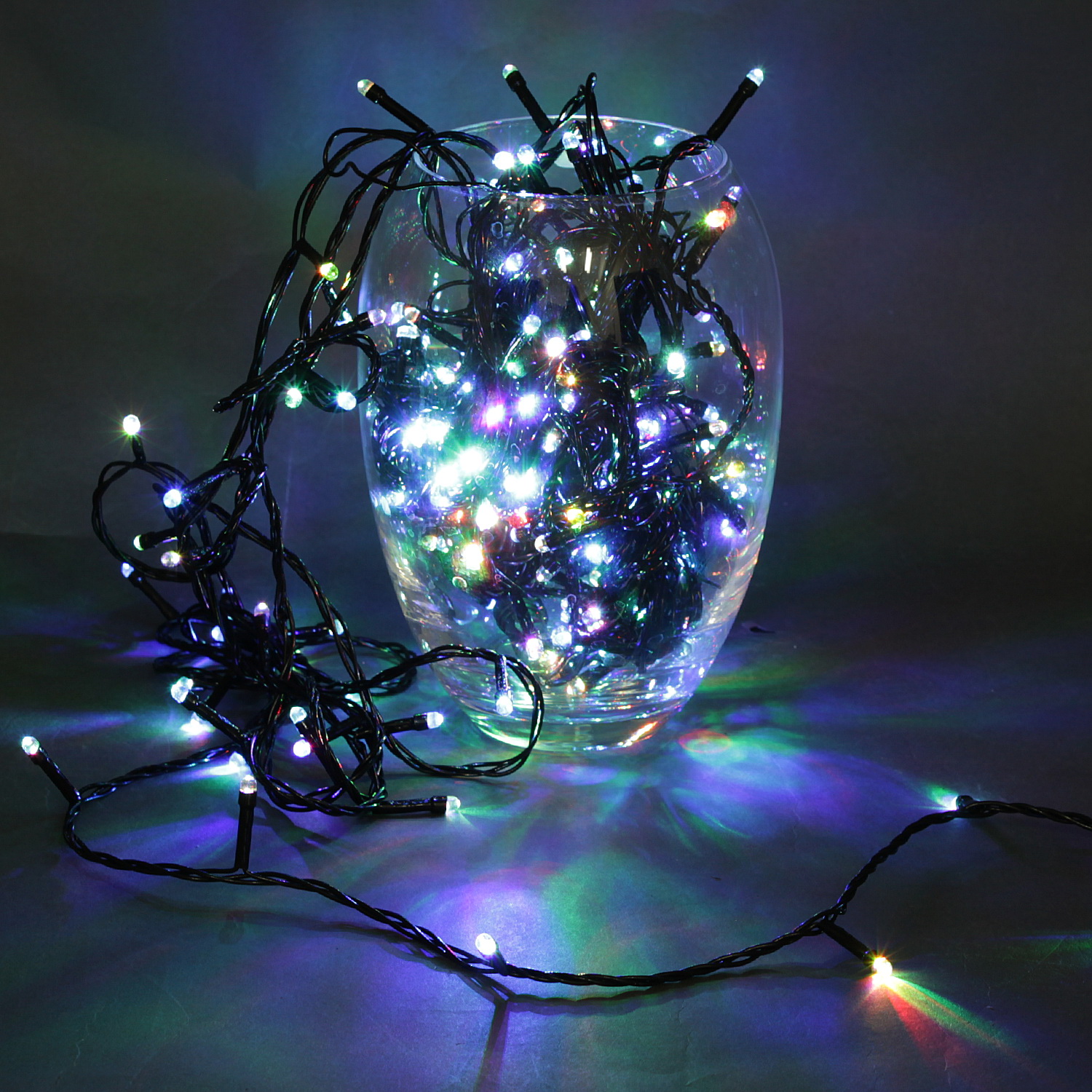 A-244 RGB гирлянда светодиодная 18м 200LED влагозащищенная