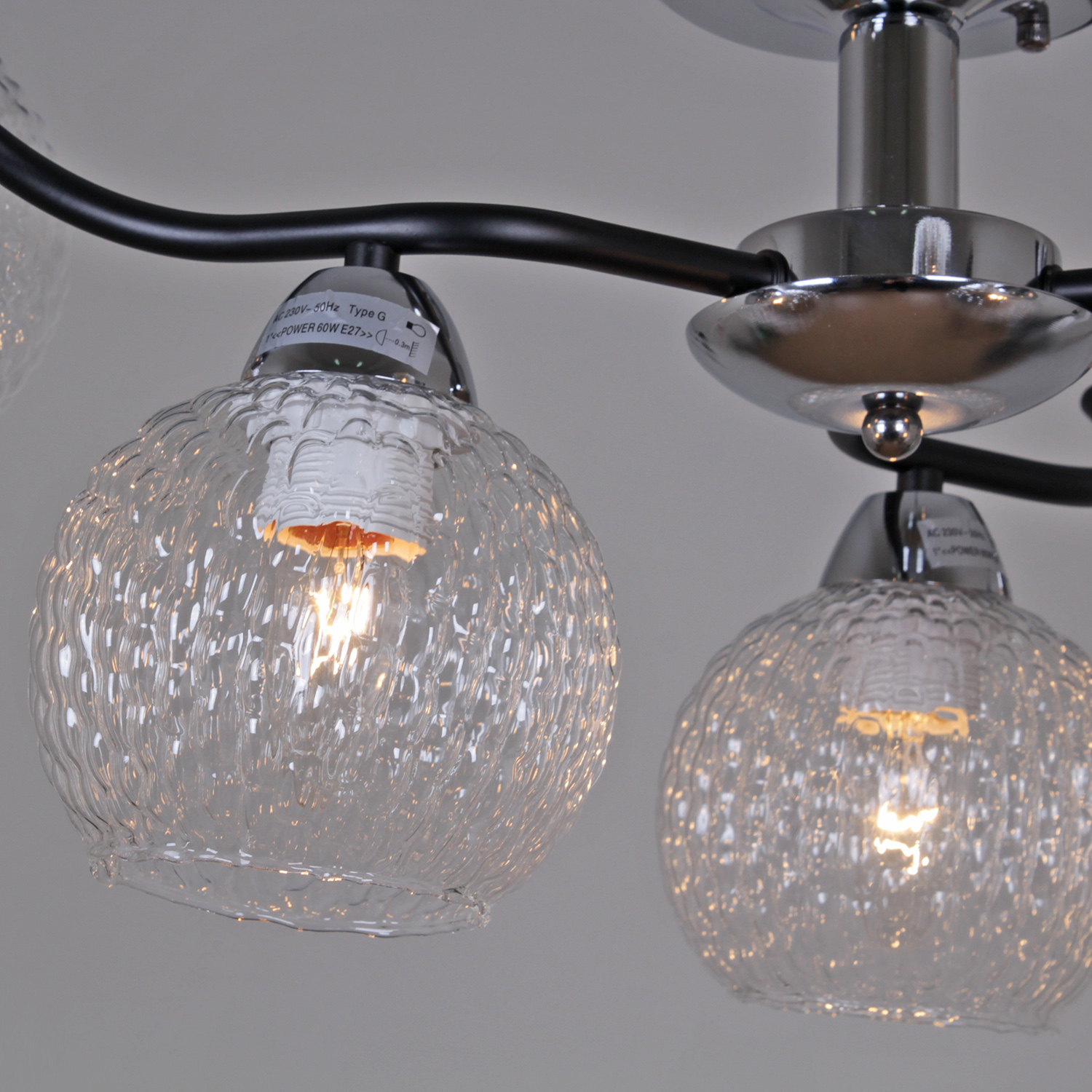 07624-0.3-06 CR+BK светильник потолочный