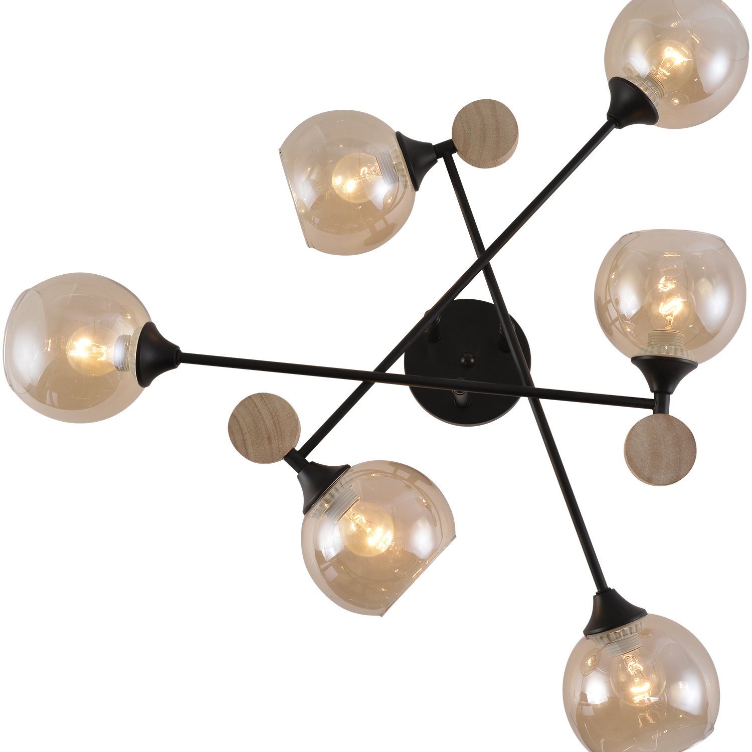 01491-0.3-06 BK+WOOD светильник потолочный