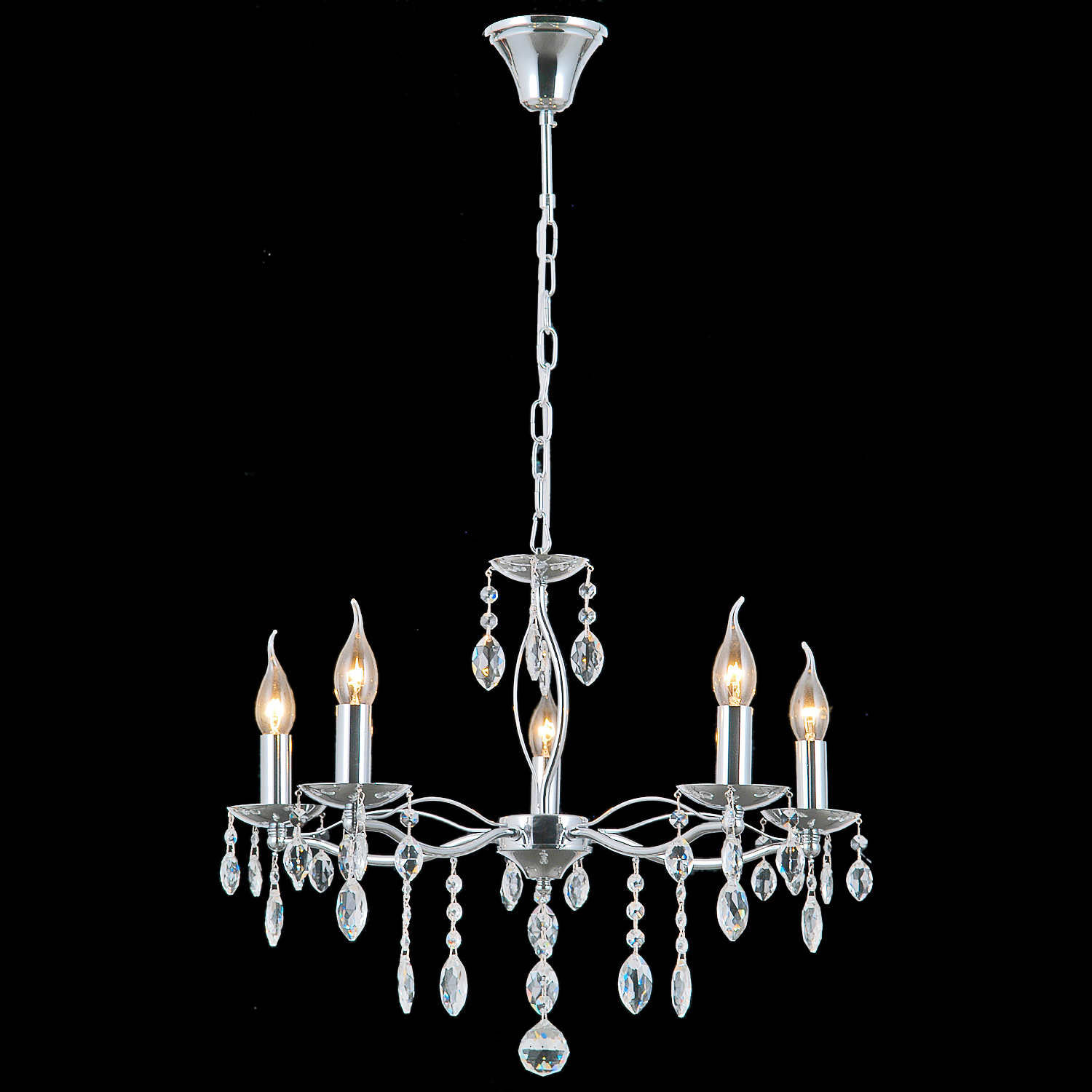 IL0266-5PSQ-24 CR CASTOR светильник потолочный