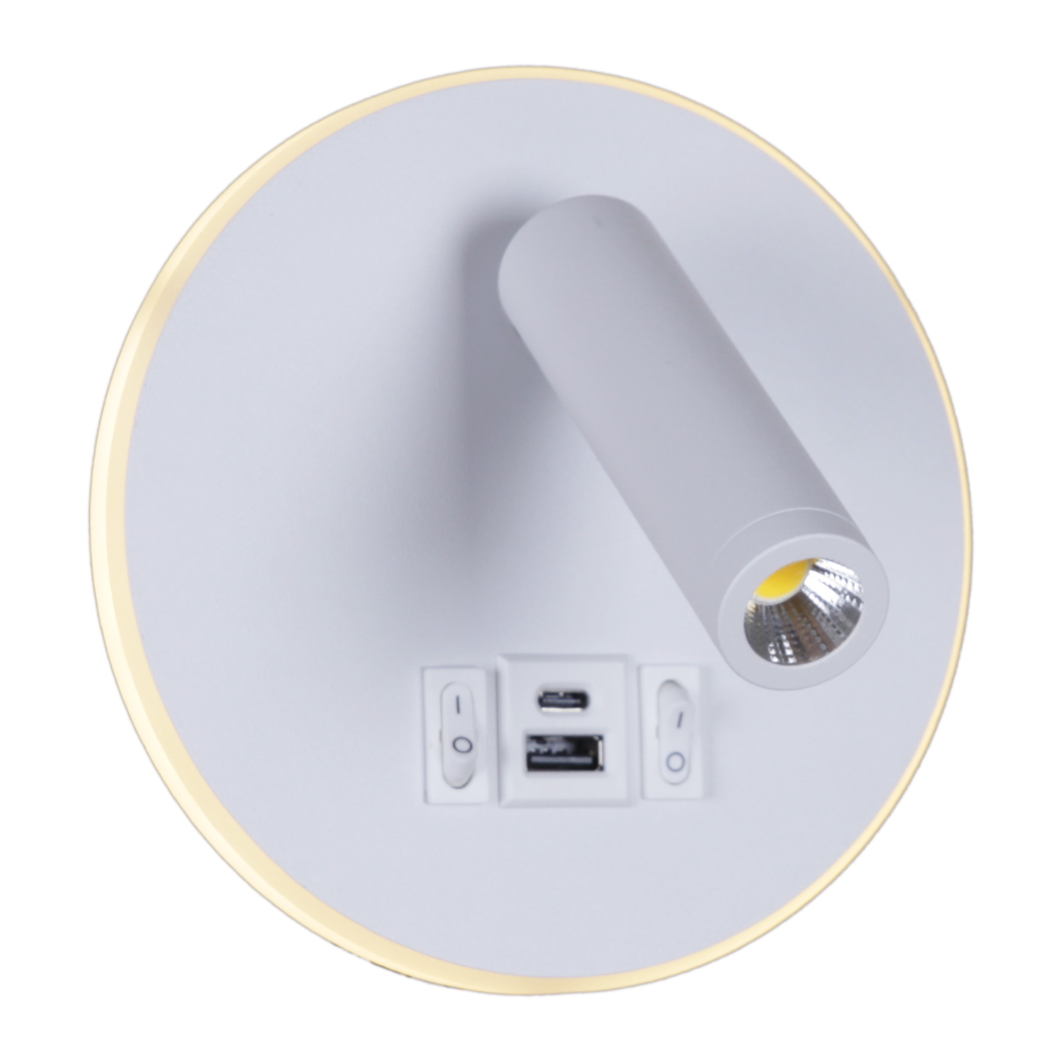 86203-9.2-001KT "L" LED12W+USB WT светильник настенный