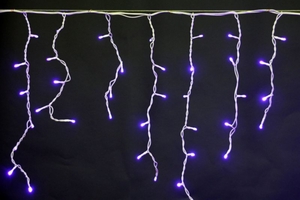 A-012R PP светодиодная гирлянда "бахрома" 3x0.6м 140LED белый провод