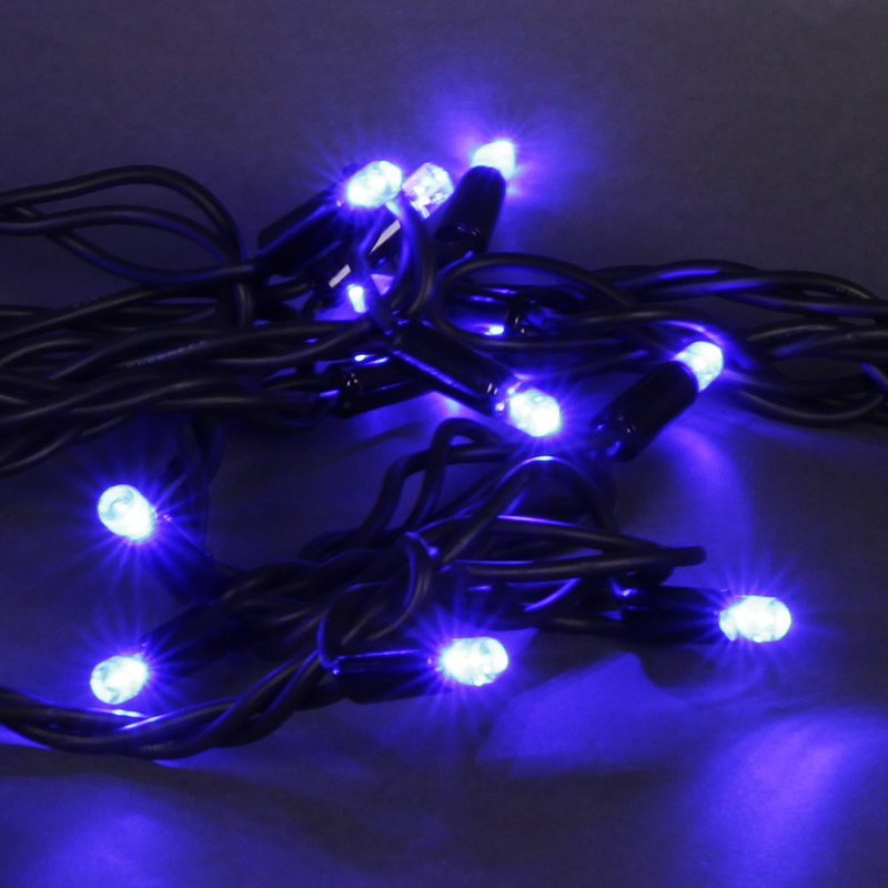 A-026A BL/W FLASH гирлянда светодиодная 10м 100LED влагозащищен. морозостойкая