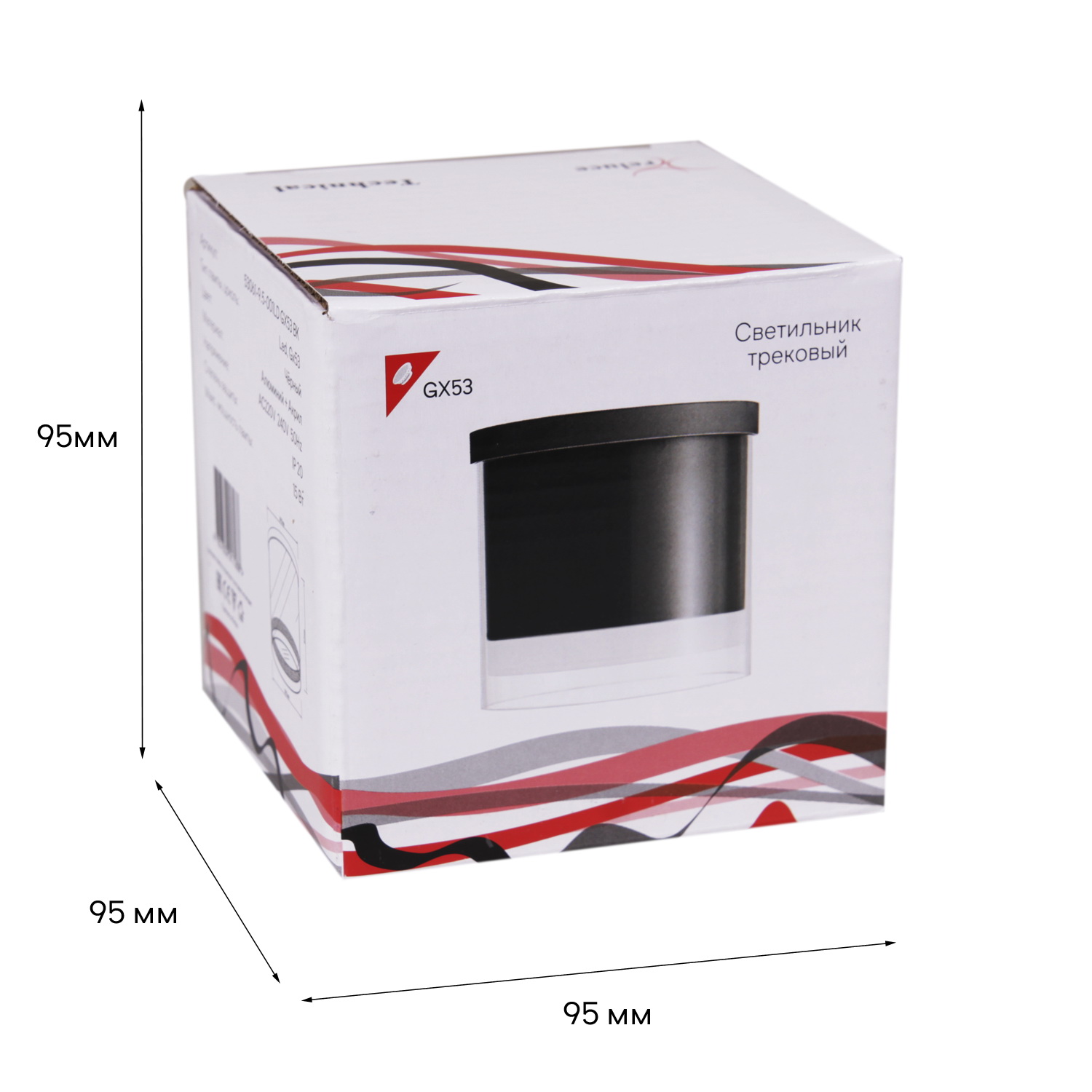53061-9.5-001LD GX53 BK светильник точ.