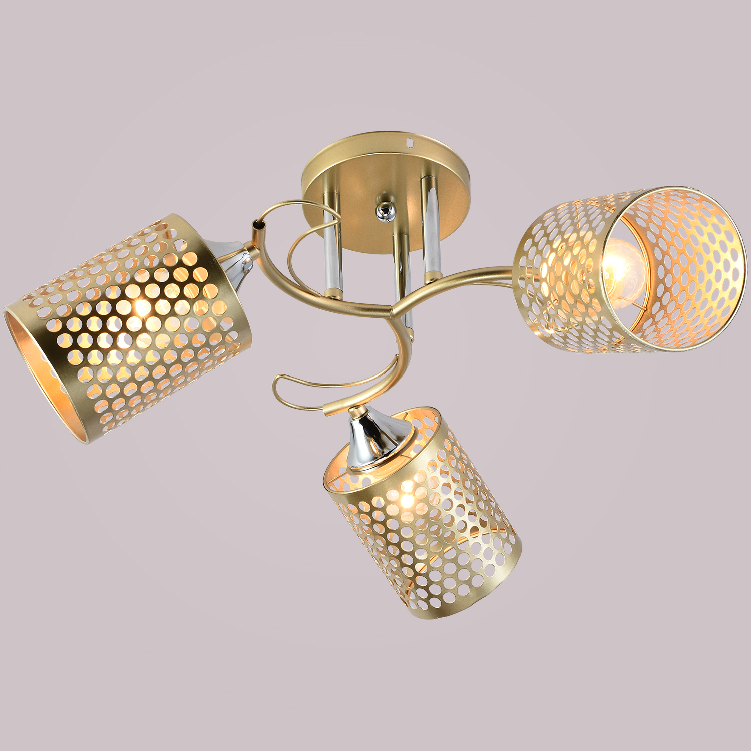 01322-0.3-03 MATT GOLD+CR светильник потолочный