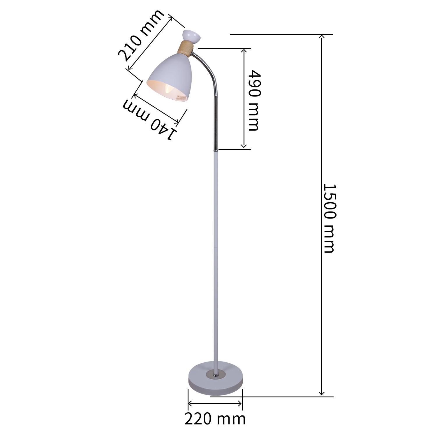 03072-0.6-01 WH светильник напольный