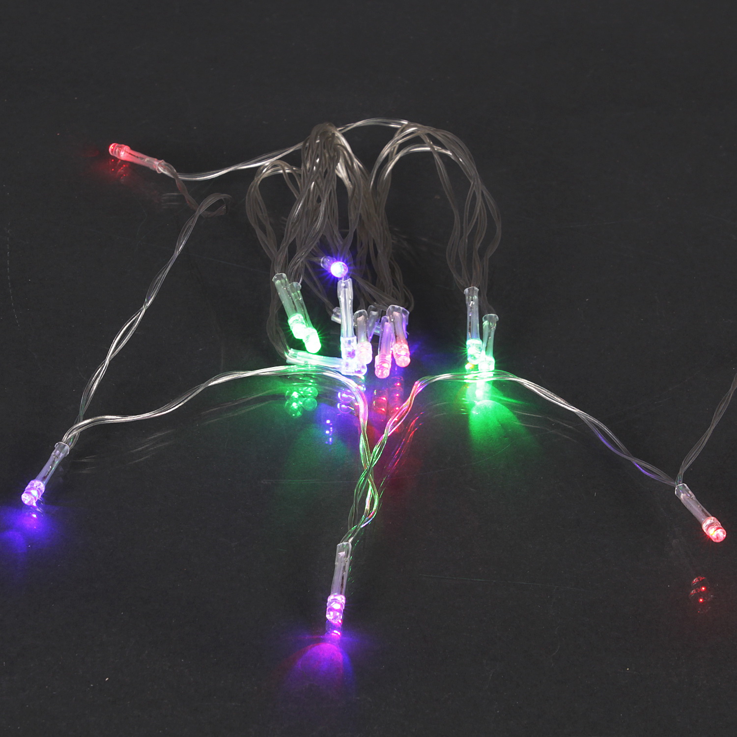 A-216 светодиодная гирлянда длиной 2м 20 LED прозрачный провод, USB