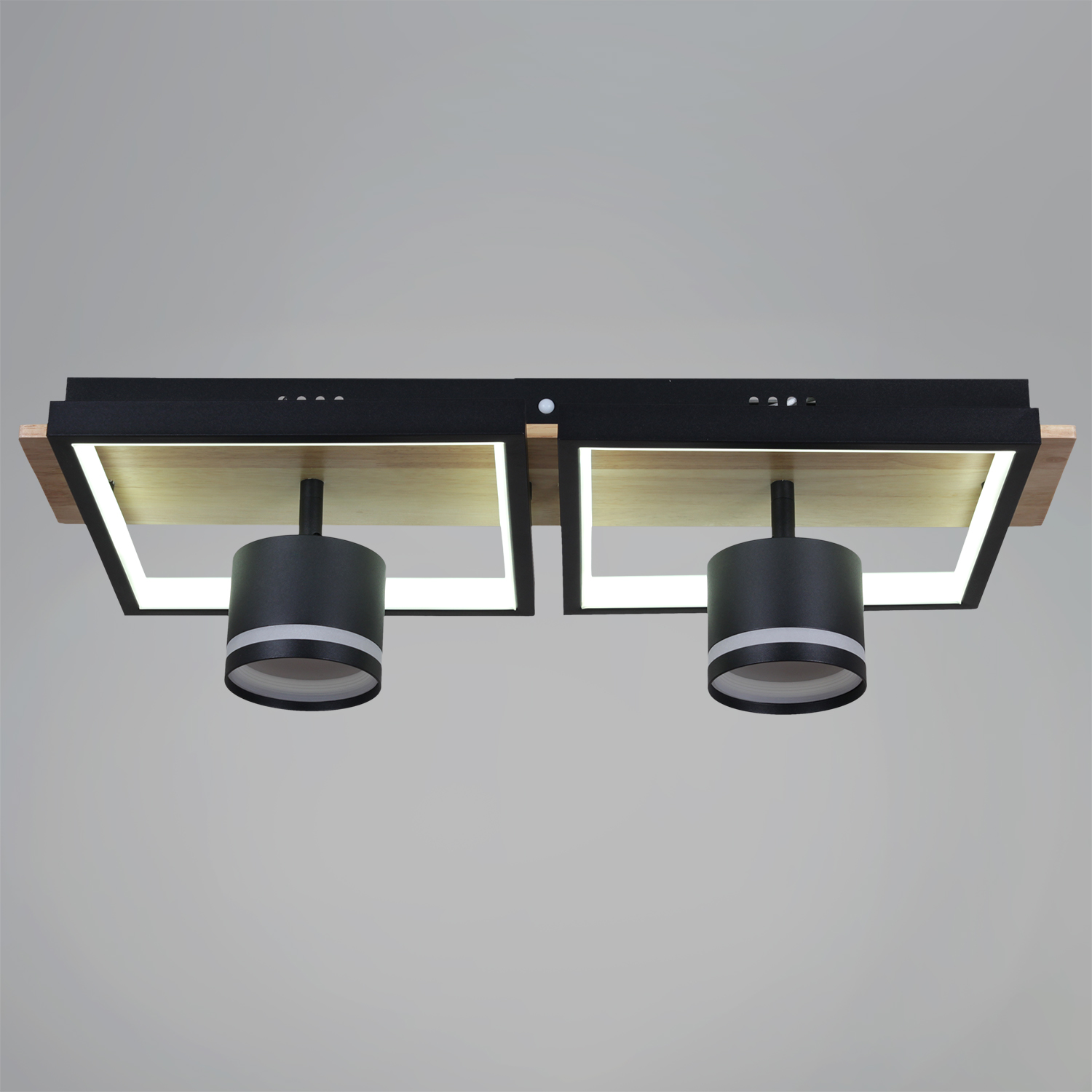 19560-0.3-2+2 BK+WOOD светильник потолочный