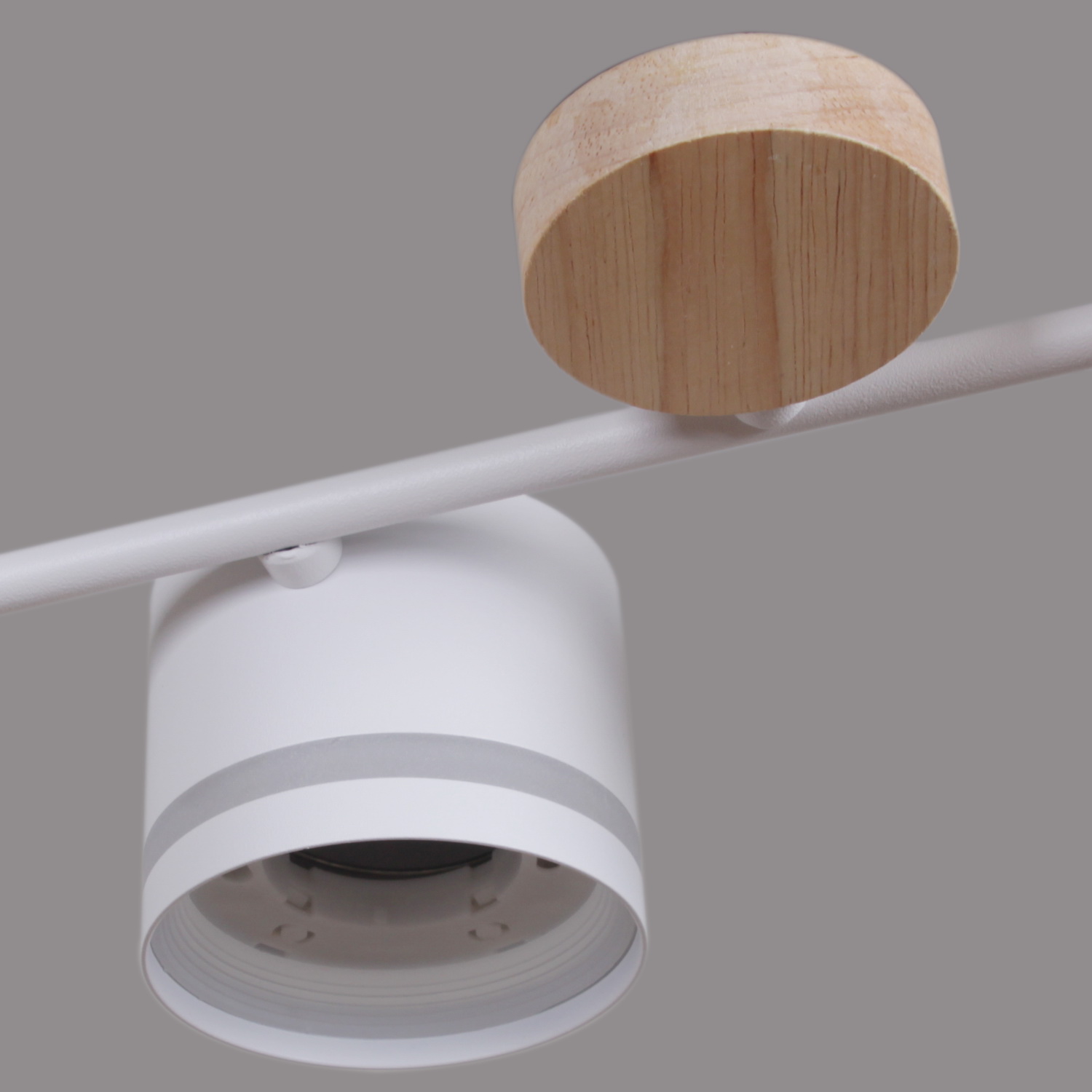 68730-0.3-10 GX53 WH+WOOD светильник потолочный