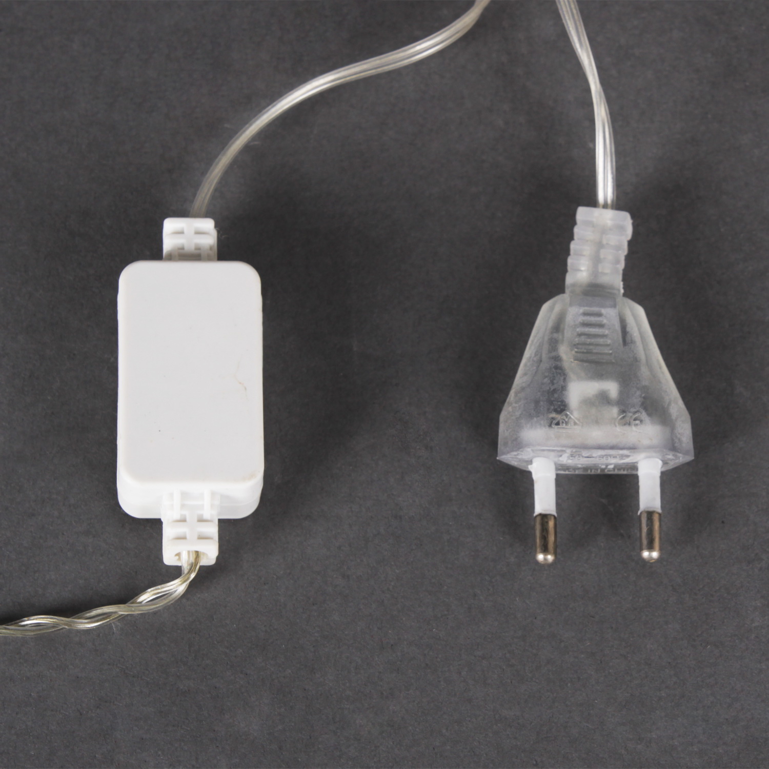 A-483 гирлянда светодиодная, прозрачный провод 2м, 10 LED с насадками