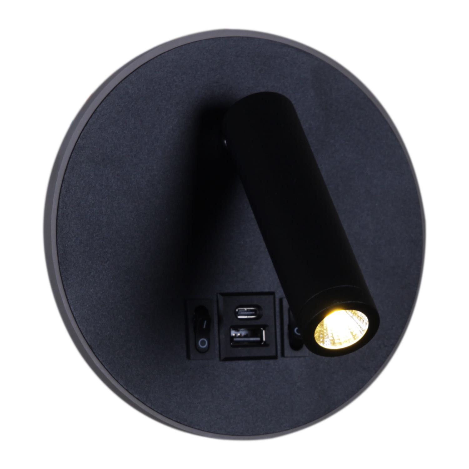 86203-9.2-001KT LED12W+USB BK светильник настенный
