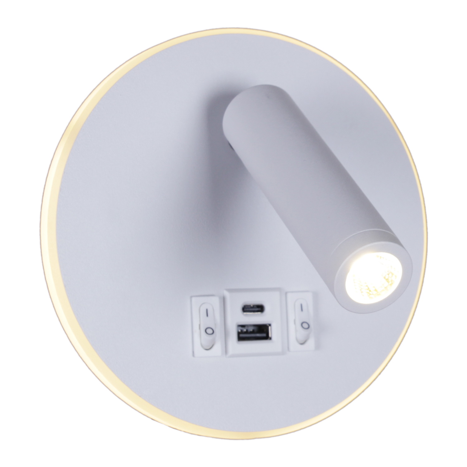 86203-9.2-001KT "L" LED12W+USB WT светильник настенный